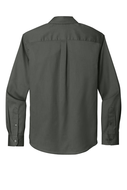 Port Authority Long Sleeve SuperPro React Twill Shirt. W808 Storm Grey