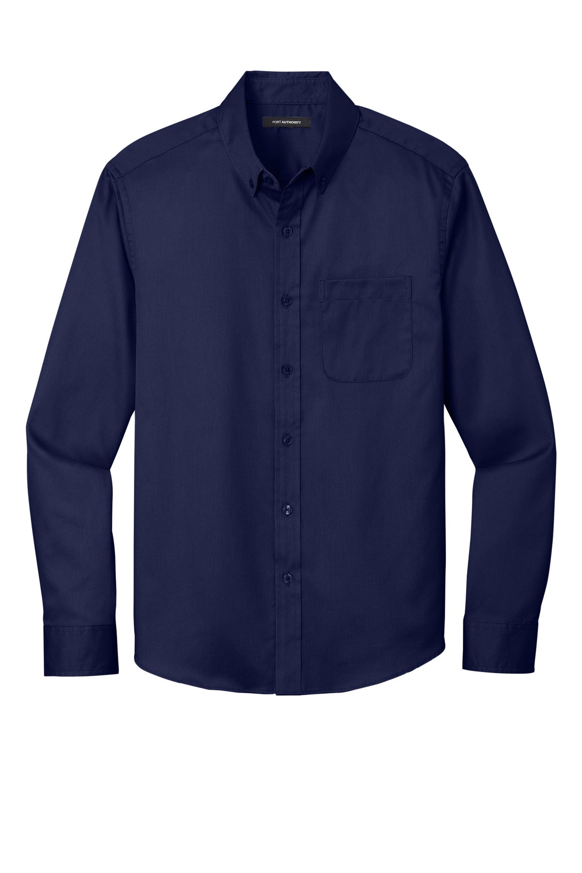 Port Authority Long Sleeve SuperPro React Twill Shirt. W808 True Navy