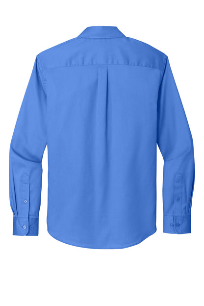 Port Authority Long Sleeve SuperPro React Twill Shirt. W808 Ultramarine Blue