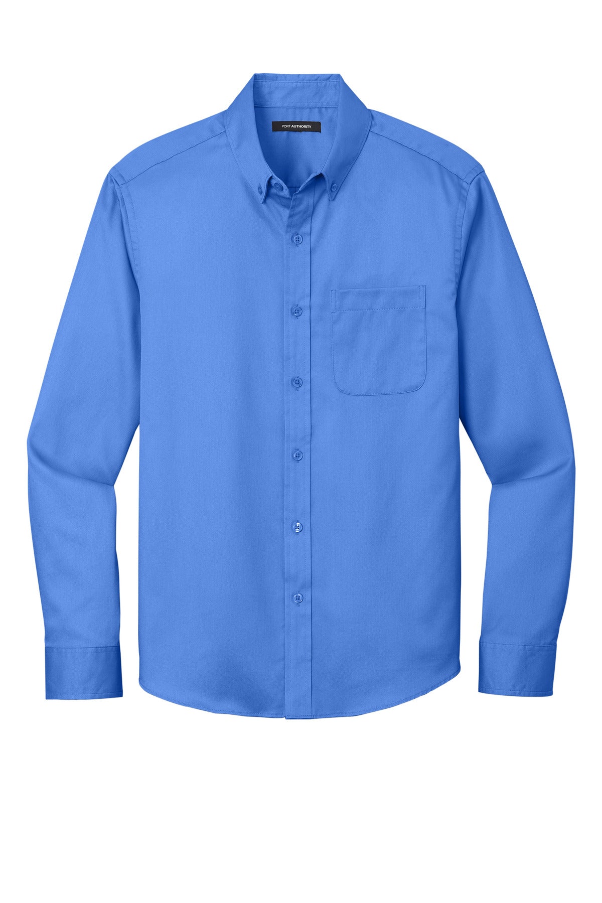 Port Authority Long Sleeve SuperPro React Twill Shirt. W808 Ultramarine Blue