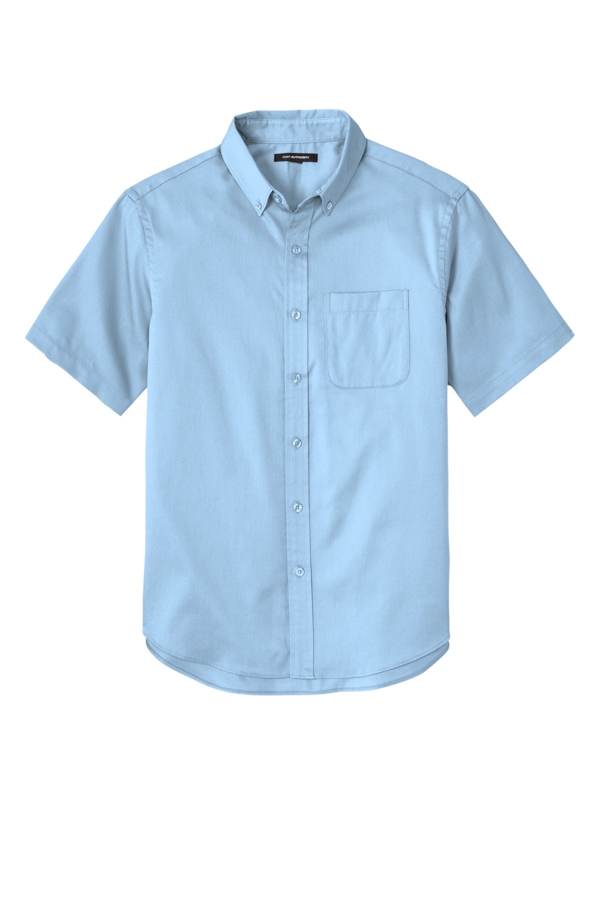 Port Authority Short Sleeve SuperPro React Twill Shirt. W809 Cloud Blue