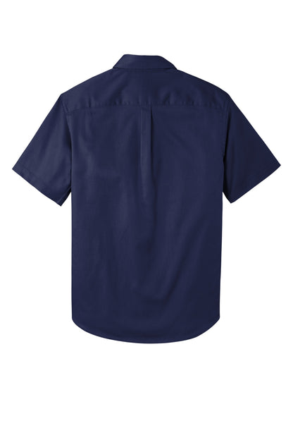 Port Authority Short Sleeve SuperPro React Twill Shirt. W809 True Navy