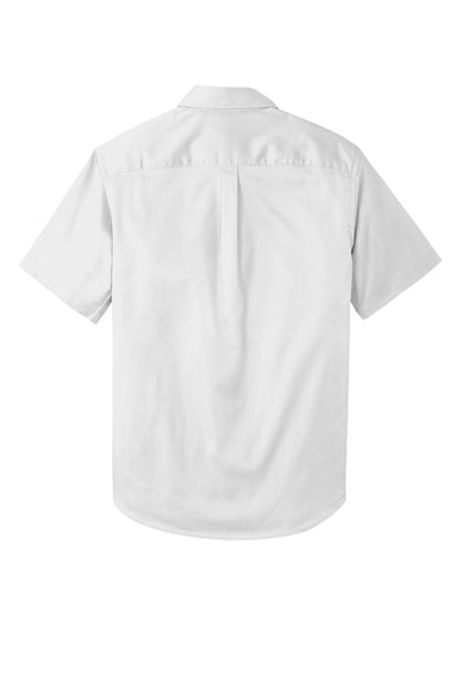 Port Authority Short Sleeve SuperPro React Twill Shirt. W809 White