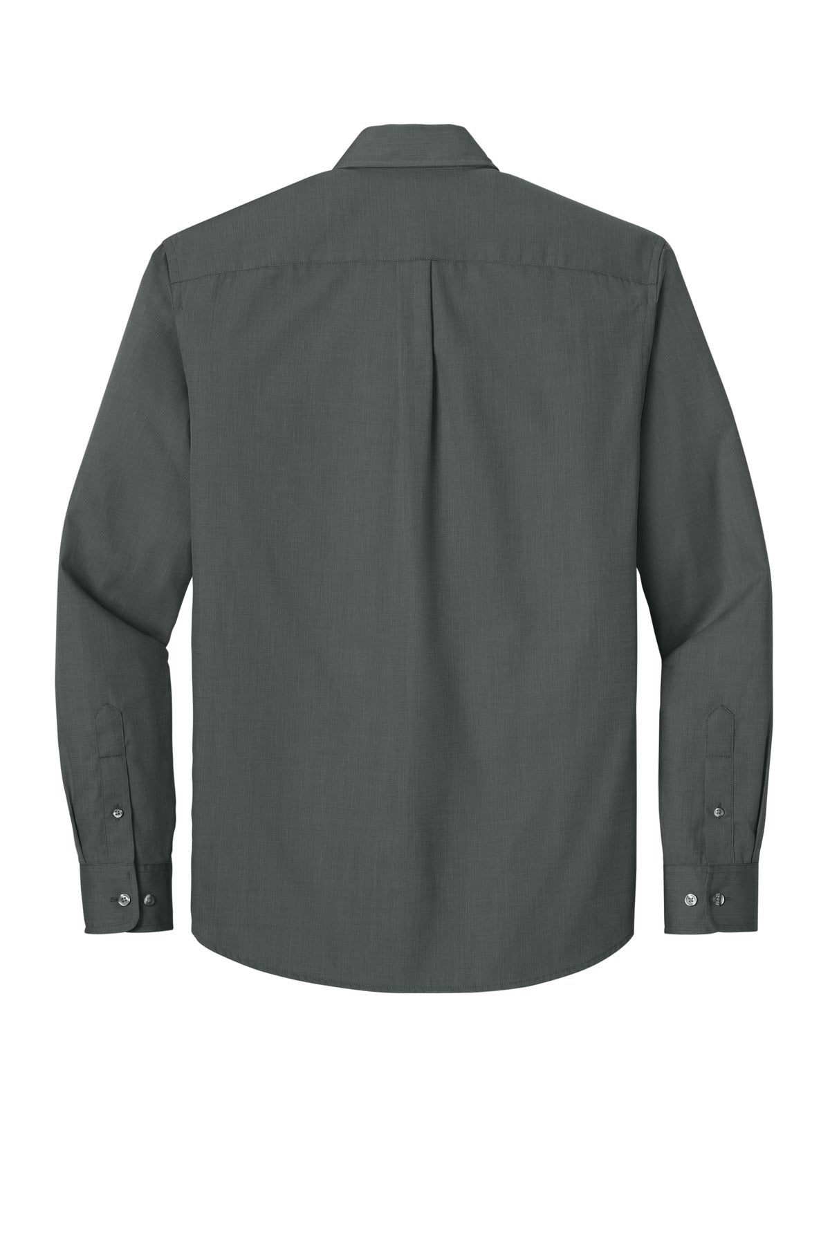 Port Authority Long Sleeve Nailhead Easy Care Shirt W816 Deep Black