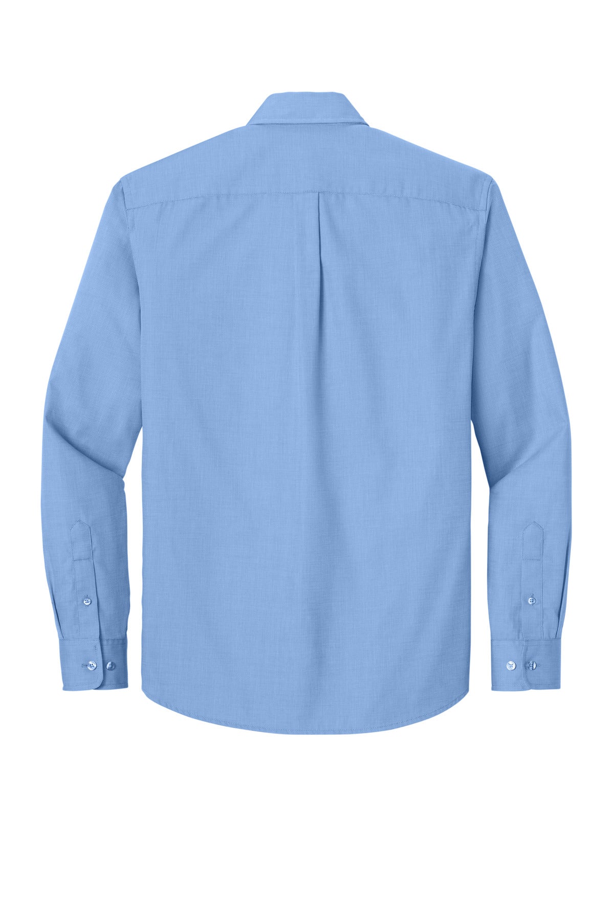 Port Authority Long Sleeve Nailhead Easy Care Shirt W816 Swiss Blue