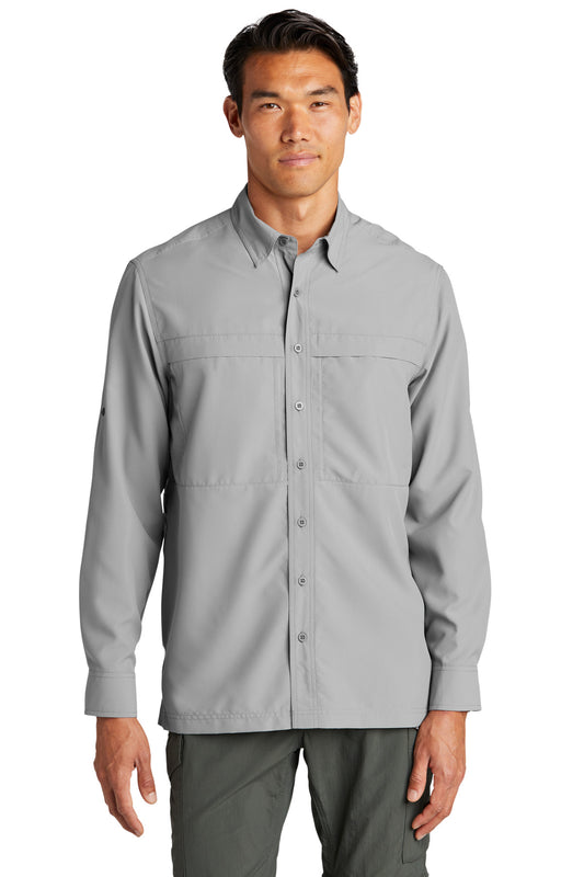 Port Authority Long Sleeve UV Daybreak Shirt W960 Gusty Grey