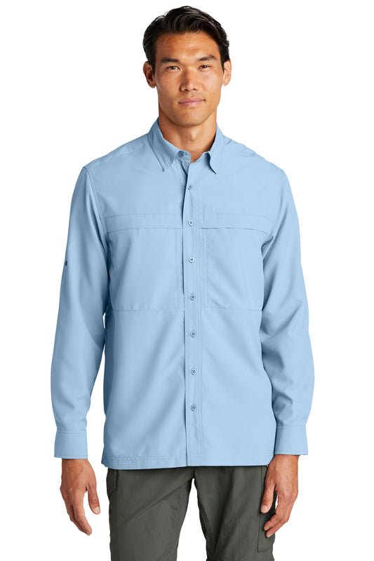 Port Authority Long Sleeve UV Daybreak Shirt W960 Light Blue