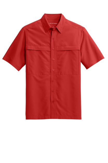 Port Authority Short Sleeve UV Daybreak Shirt W961 Rich Red