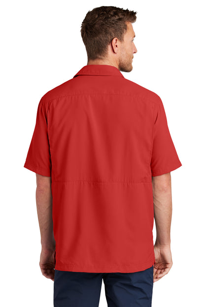 Port Authority Short Sleeve UV Daybreak Shirt W961 Rich Red