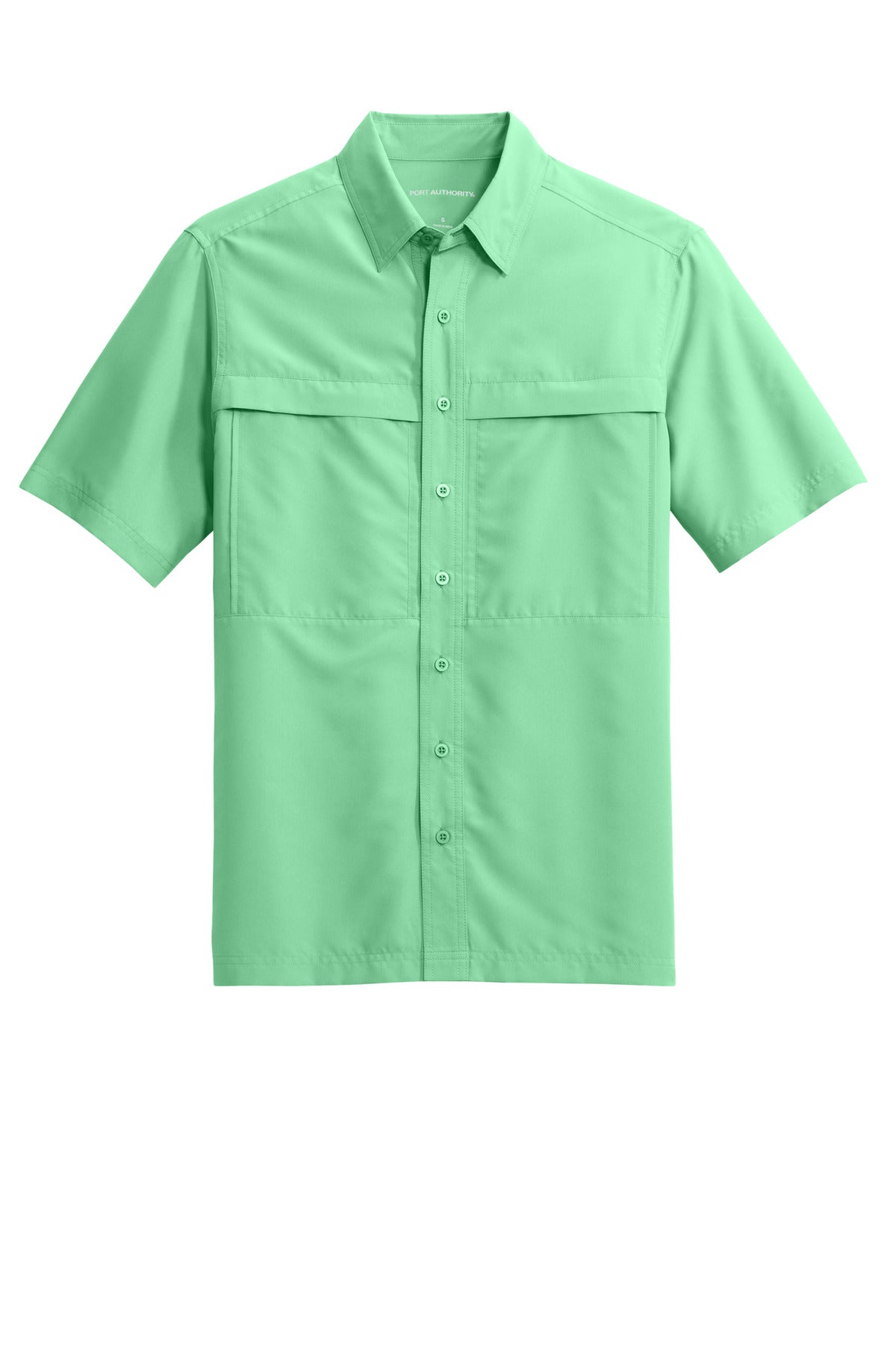 Port Authority Short Sleeve UV Daybreak Shirt W961 Bright Seafoam