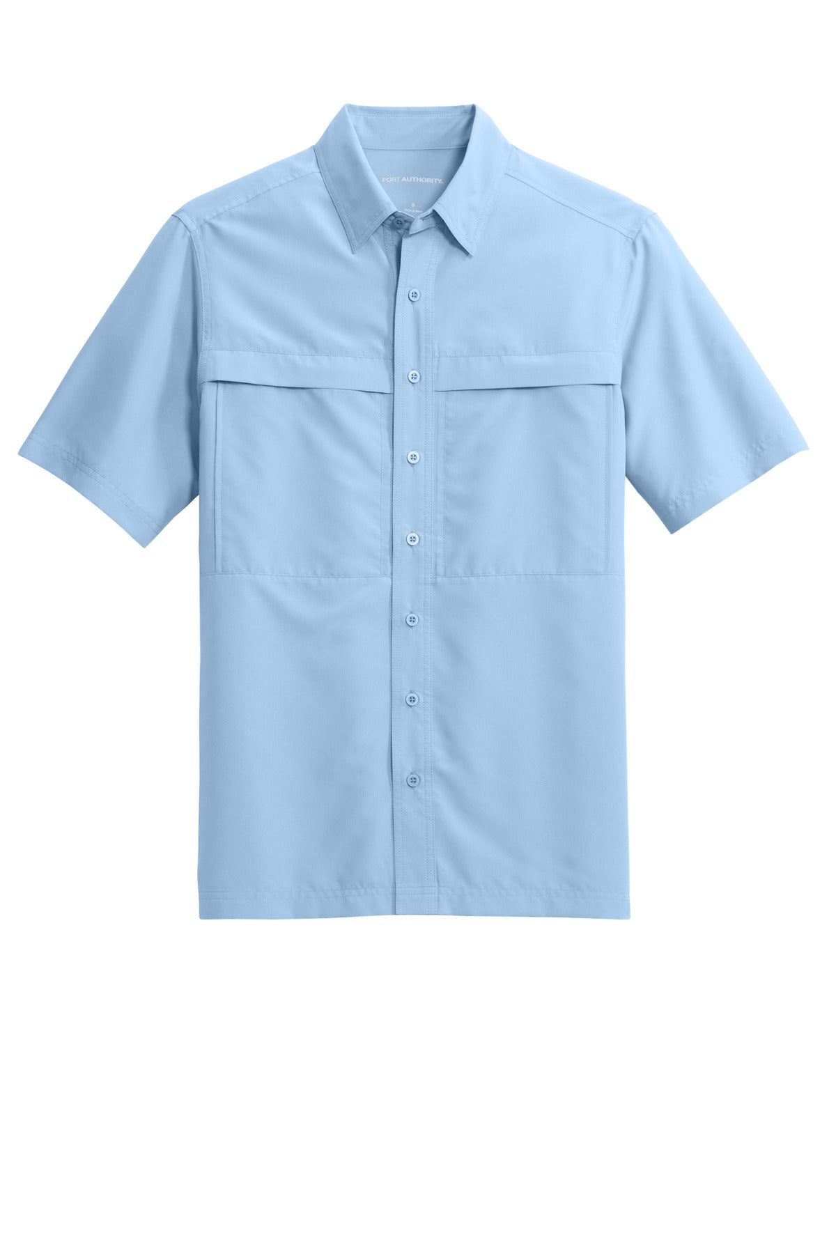 Port Authority Short Sleeve UV Daybreak Shirt W961 Light Blue