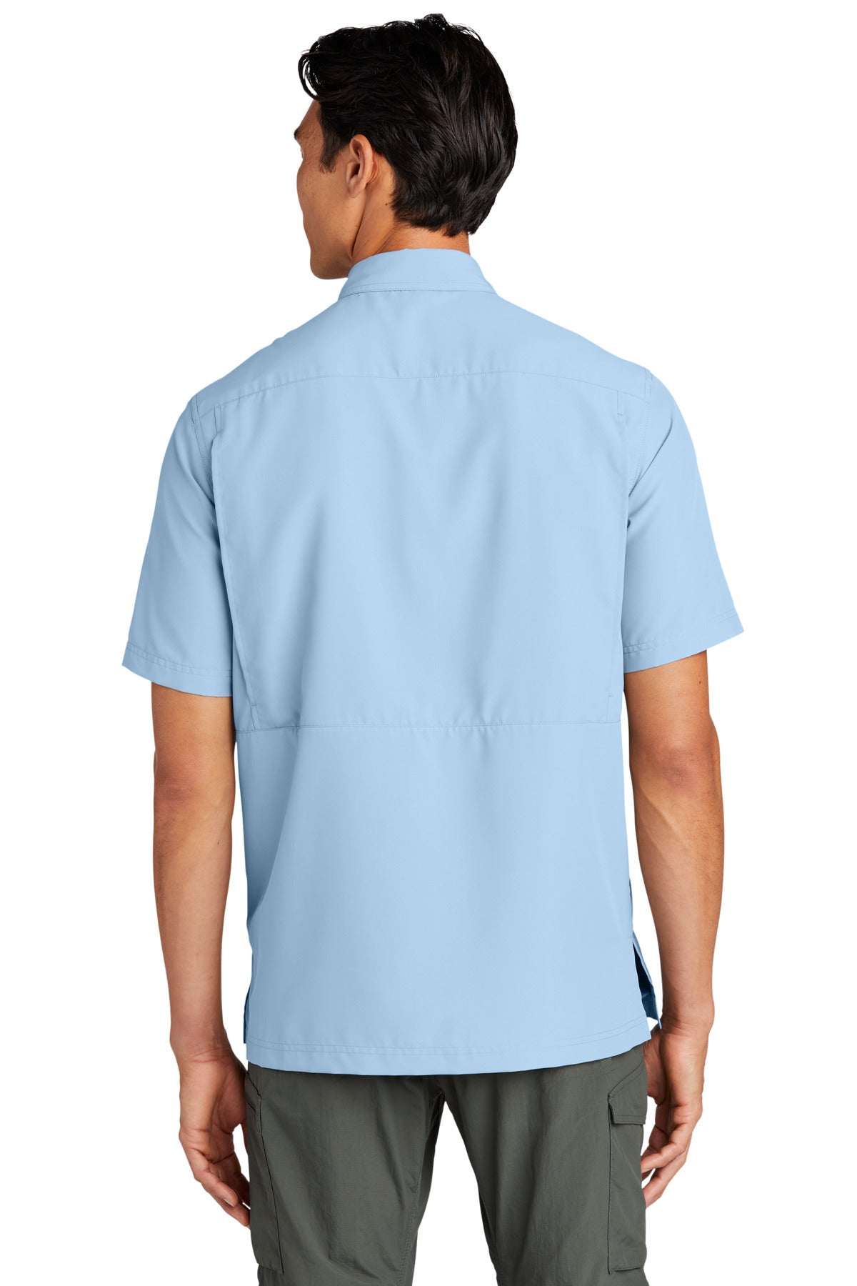 Port Authority Short Sleeve UV Daybreak Shirt W961 Light Blue