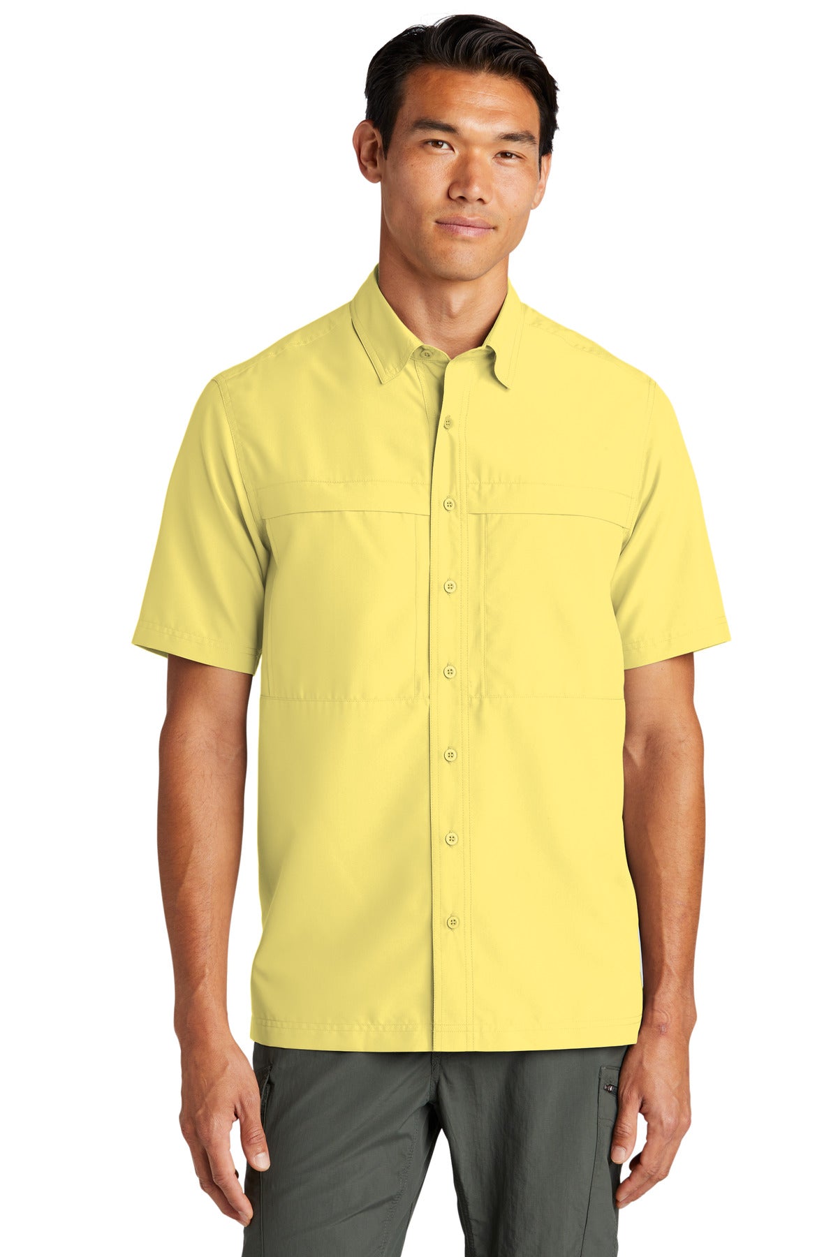 Port Authority Short Sleeve UV Daybreak Shirt W961 Yellow