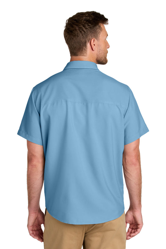 Port Authority Short Sleeve UV Dockside Shirt W963 Carolina Blue