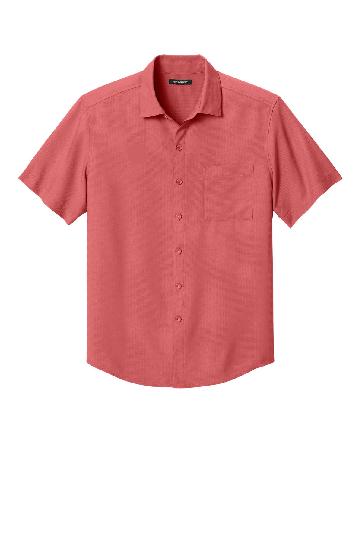 Port Authority Short Sleeve UV Dockside Shirt W963 Coral Reef