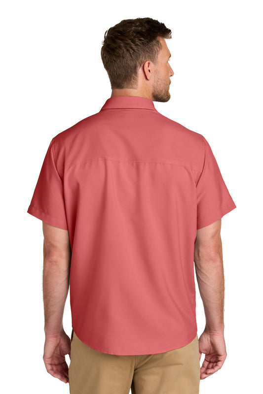 Port Authority Short Sleeve UV Dockside Shirt W963 Coral Reef