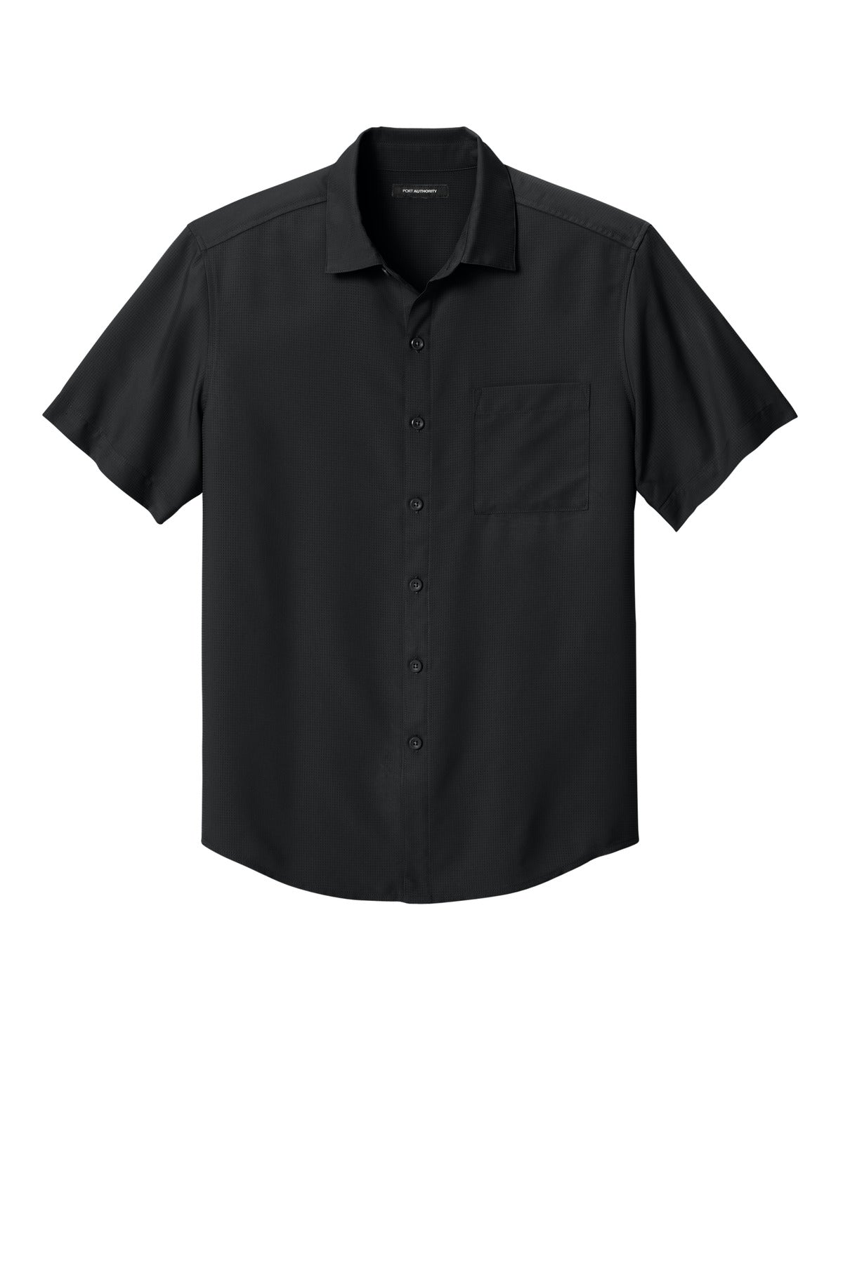 Port Authority Short Sleeve UV Dockside Shirt W963 Deep Black