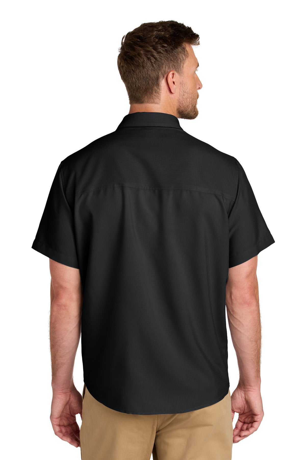 Port Authority Short Sleeve UV Dockside Shirt W963 Deep Black