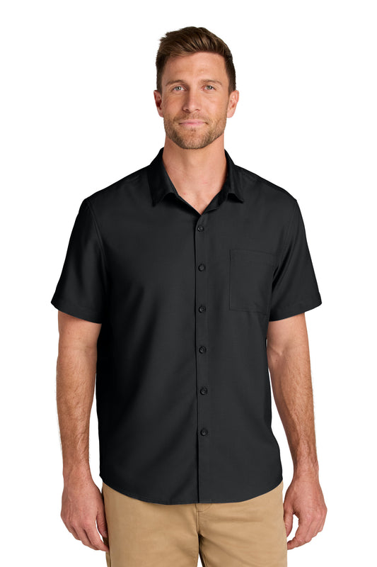 Port Authority Short Sleeve UV Dockside Shirt W963 Deep Black