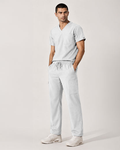 Foundry Men's 1505 Cobalt Men'S 1 Pocket V-Neck Top White