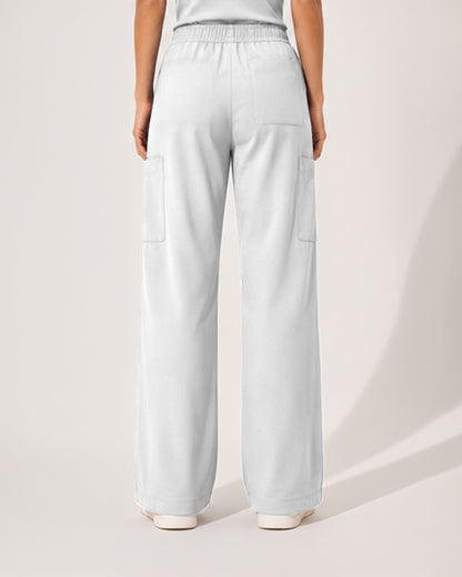Foundry Women's 2205 Sierra 5 Pocket Wide Leg Pant White