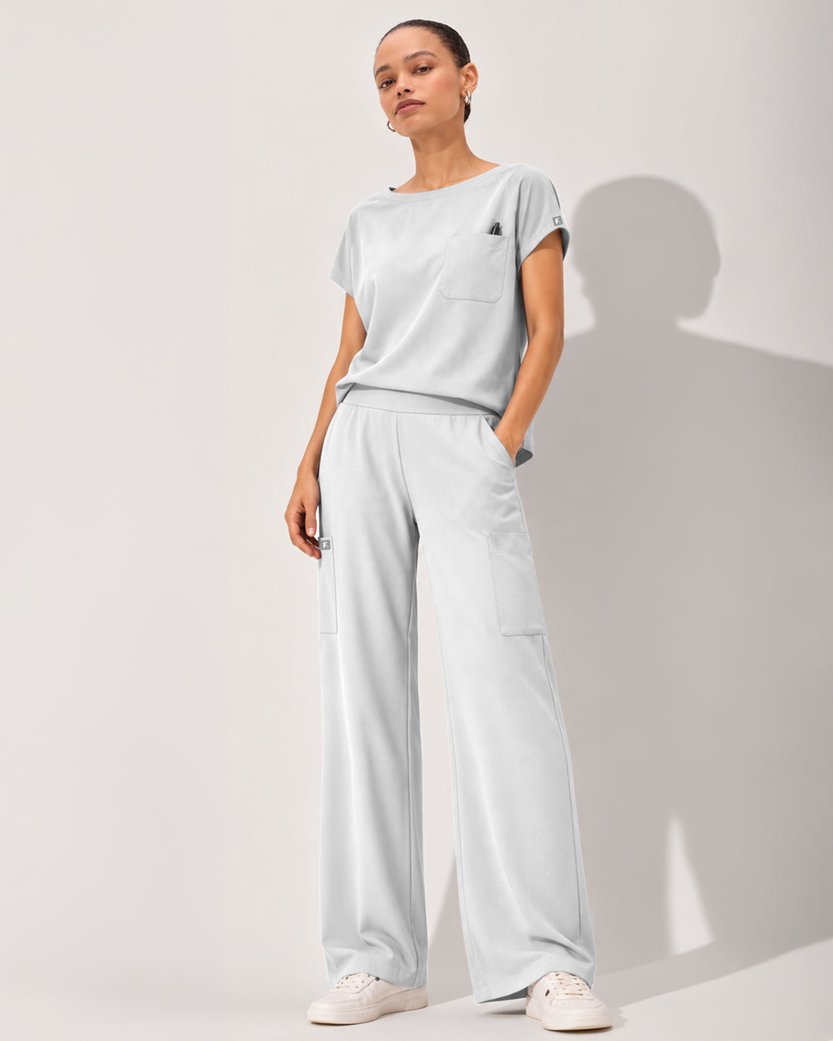 Foundry Women's 2205 Sierra 5 Pocket Wide Leg Pant White