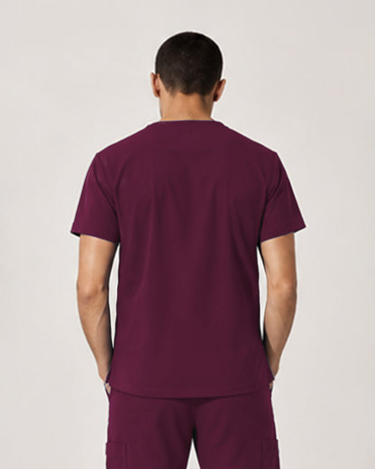 Foundry Men's 1505 Cobalt Men'S 1 Pocket V-Neck Top Wine