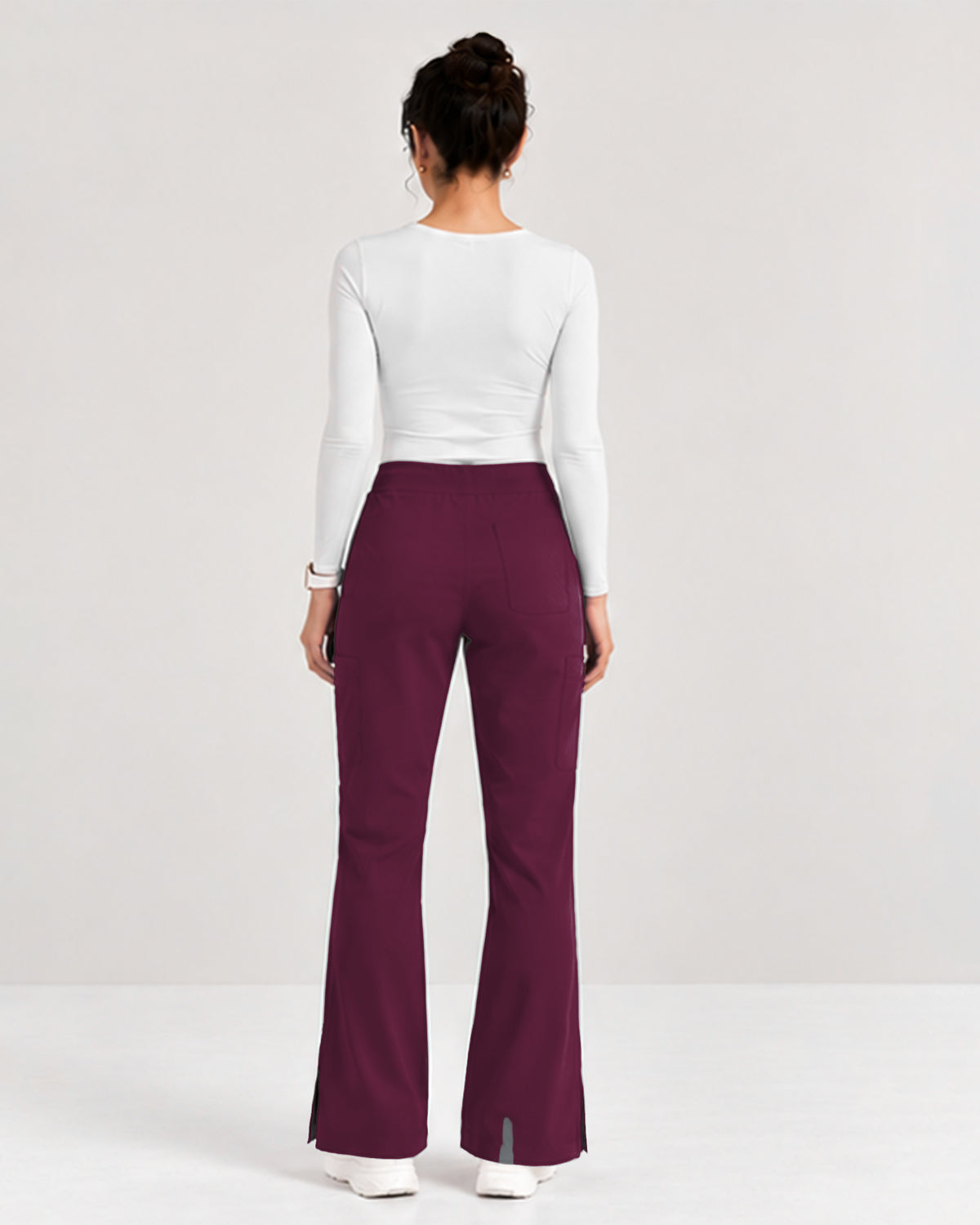 Foundry Women's 2005 Jasmine 5 Pocket Mini Flare Cargo Pant Wine