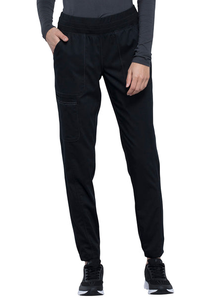 Revolution WW011 Natural Rise Jogger Black Model Image Front | Cherokee Workwear