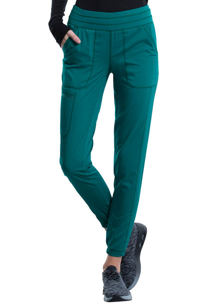 Revolution WW011 Natural Rise Jogger Hunter Green Model Image Front | Cherokee Workwear