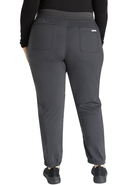 Revolution WW011 Natural Rise Jogger Pewter Model Image Back | Cherokee Workwear