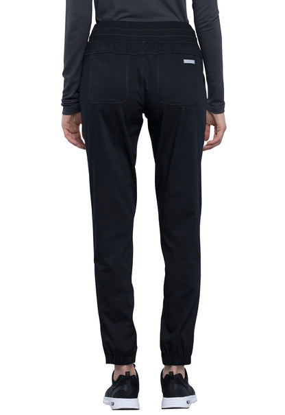 Workwear Revolution WW011 Women's Natural Rise Scrub Joggers Black