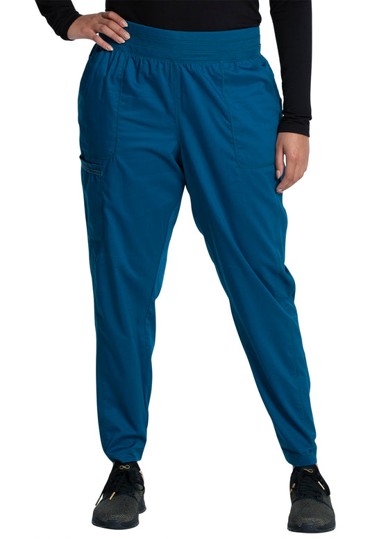 Workwear Revolution WW011 Women's Natural Rise Scrub Joggers Caribbean Blue