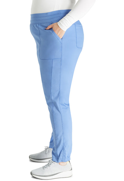 Workwear Revolution WW011 Women's Natural Rise Scrub Joggers Ciel Blue