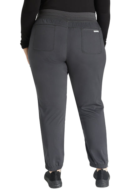 Workwear Revolution WW011 Women's Natural Rise Scrub Joggers Pewter
