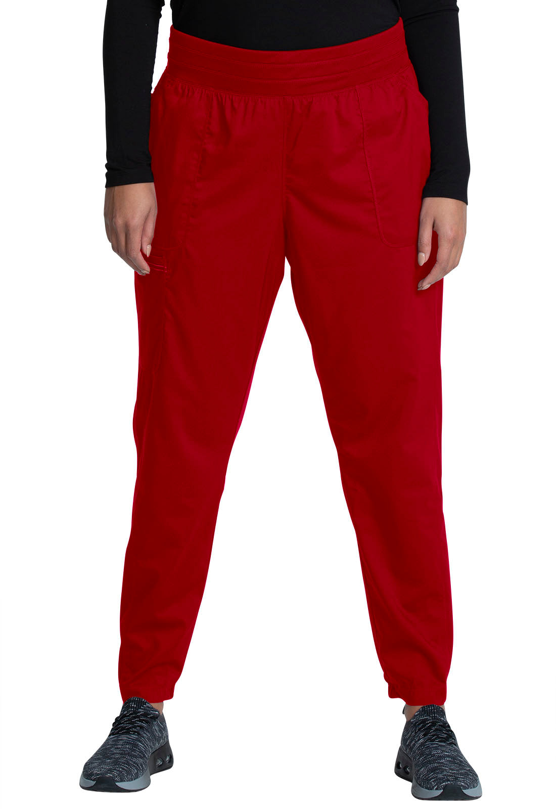 Workwear Revolution WW011 Women's Natural Rise Scrub Joggers Red