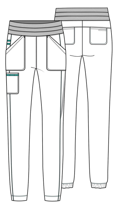 Workwear Revolution WW011 Women's Natural Rise Scrub Joggers Hunter Green