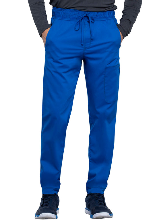 Revolution WW012 Men's Natural Rise Jogger Royal Model Image Front | Cherokee Workwear