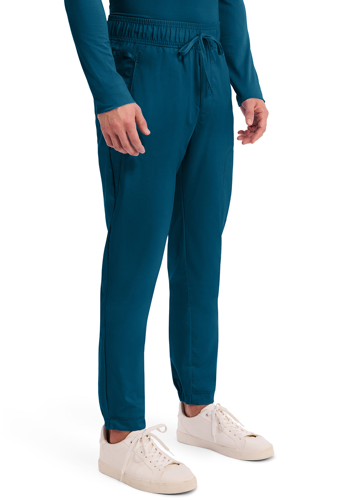 Workwear Revolution WW012 Men's Natural Rise Scrub Joggers Caribbean Blue