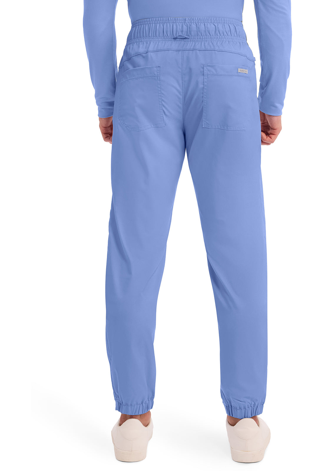 Workwear Revolution WW012 Men's Natural Rise Scrub Joggers Ciel Blue