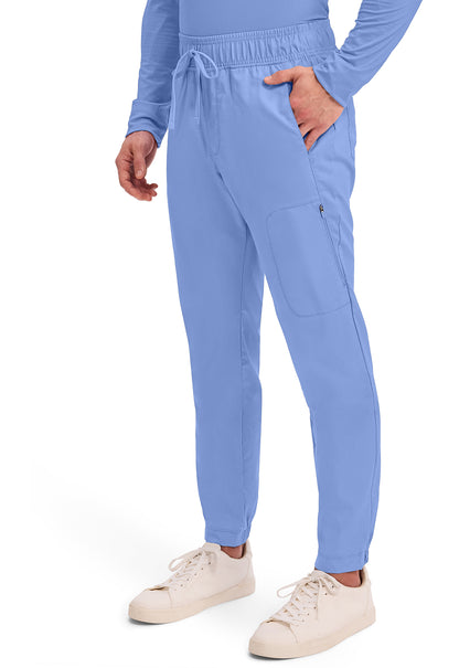 Workwear Revolution WW012 Men's Natural Rise Scrub Joggers Ciel Blue