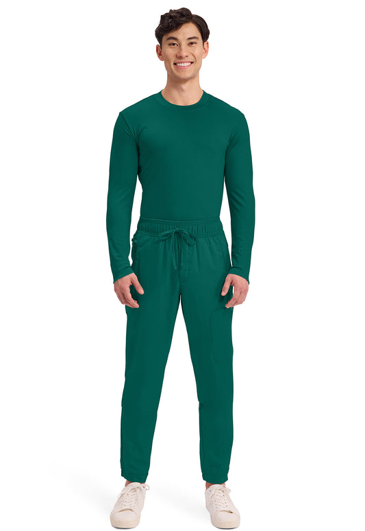 Workwear Revolution WW012 Men's Natural Rise Scrub Joggers Hunter Green
