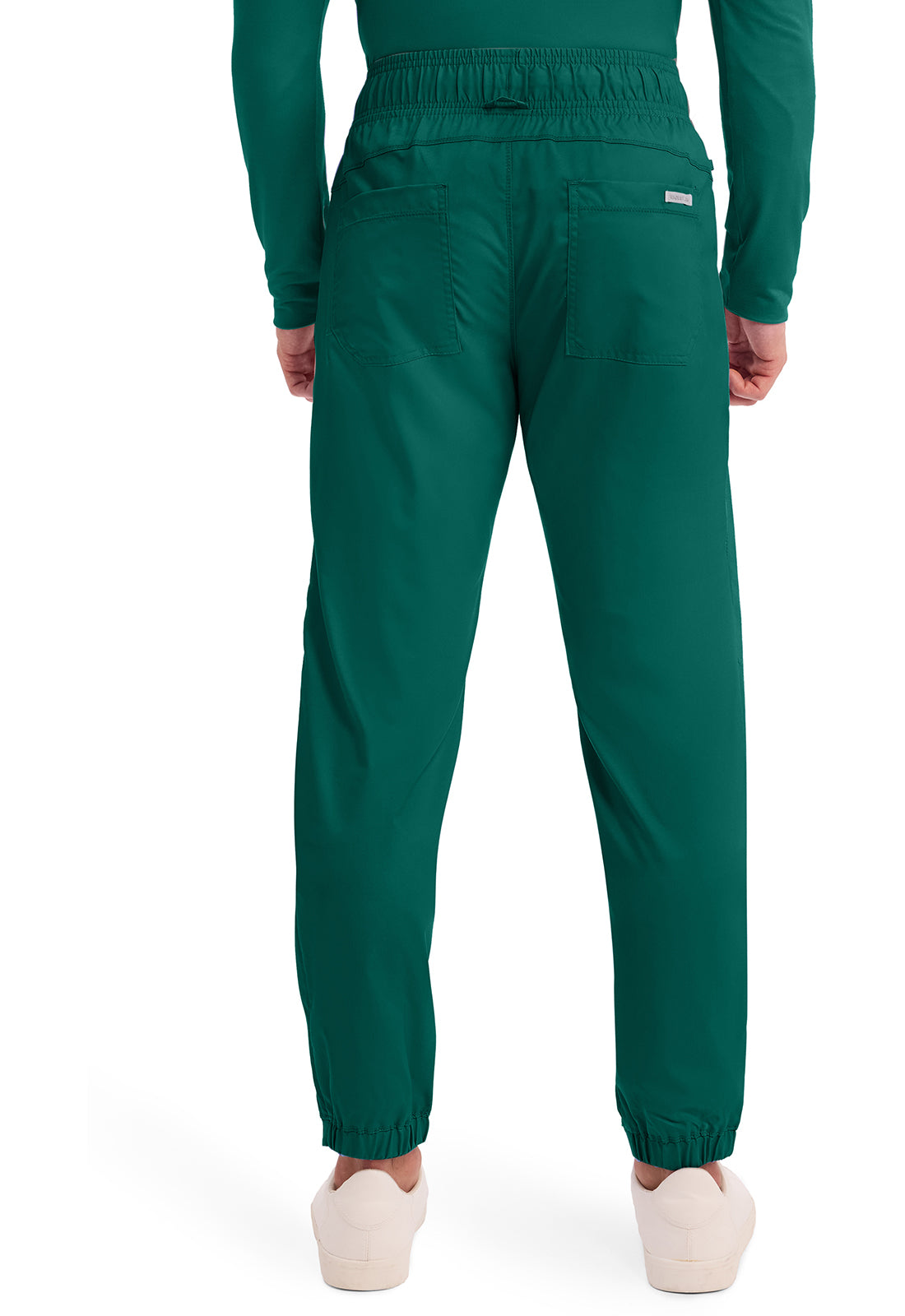 Workwear Revolution WW012 Men's Natural Rise Scrub Joggers Hunter Green