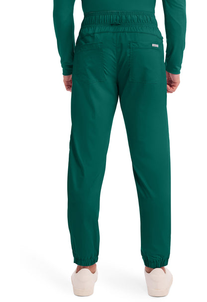 Workwear Revolution WW012 Men's Natural Rise Scrub Joggers Hunter Green