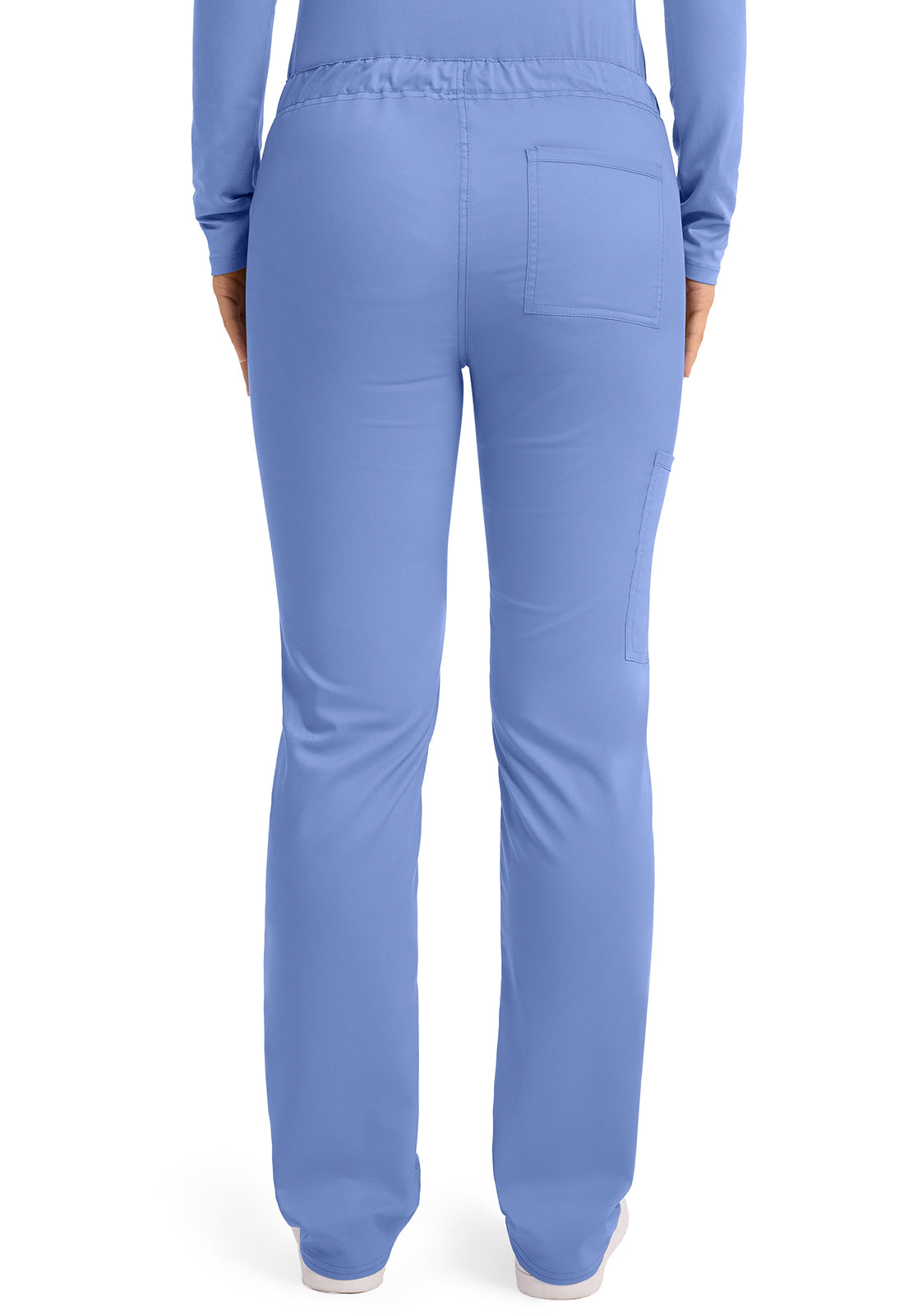Workwear Revolution WW020 Unisex Unisex Tapered Leg Drawstring Scrub Pants Ciel Blue