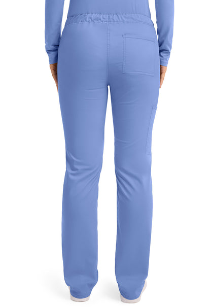 Workwear Revolution WW020 Unisex Unisex Tapered Leg Drawstring Scrub Pants Ciel Blue
