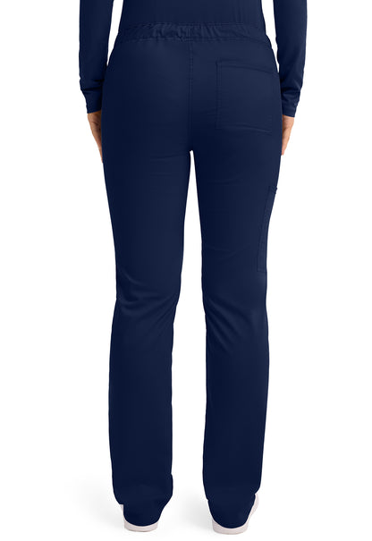 Workwear Revolution WW020 Unisex Unisex Tapered Leg Drawstring Scrub Pants Navy