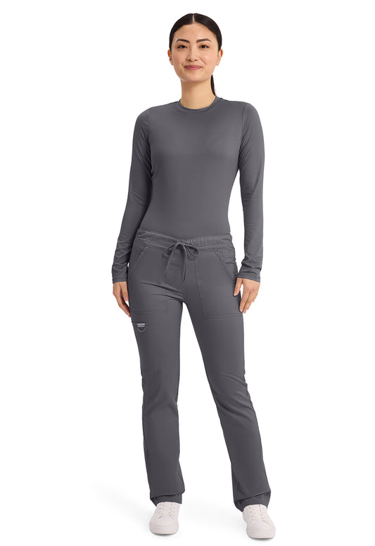 Workwear Revolution WW020 Unisex Unisex Tapered Leg Drawstring Scrub Pants Pewter