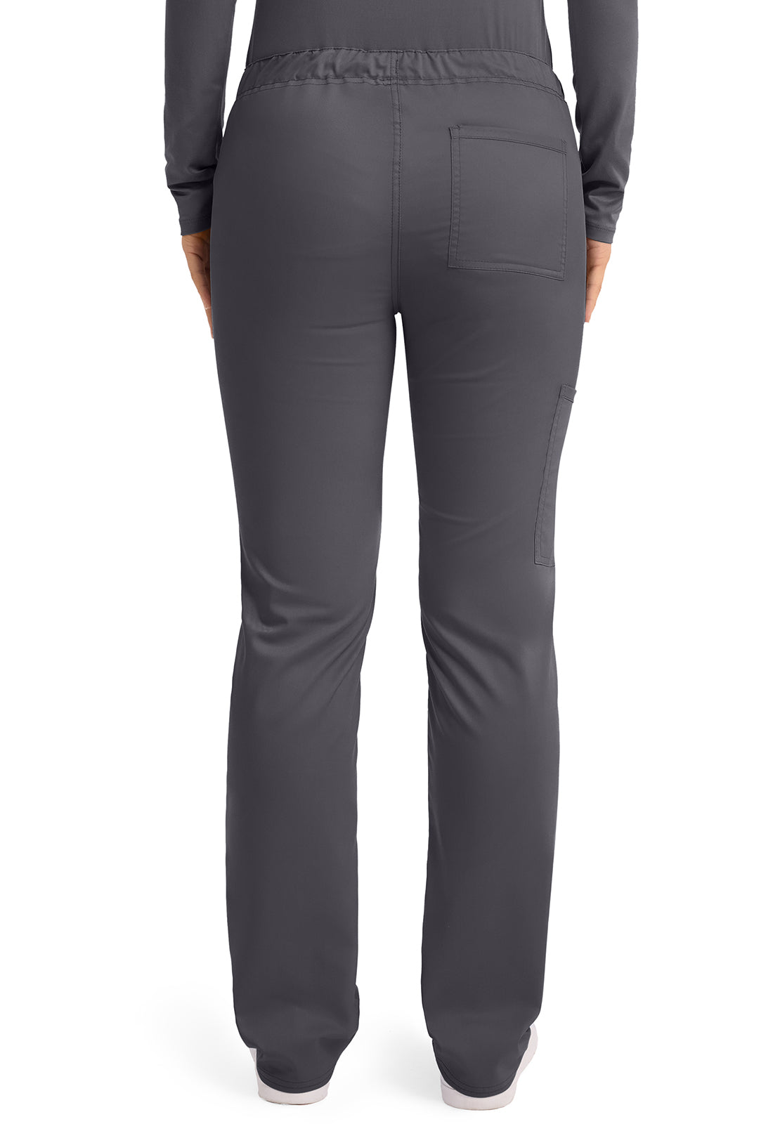 Workwear Revolution WW020 Unisex Unisex Tapered Leg Drawstring Scrub Pants Pewter