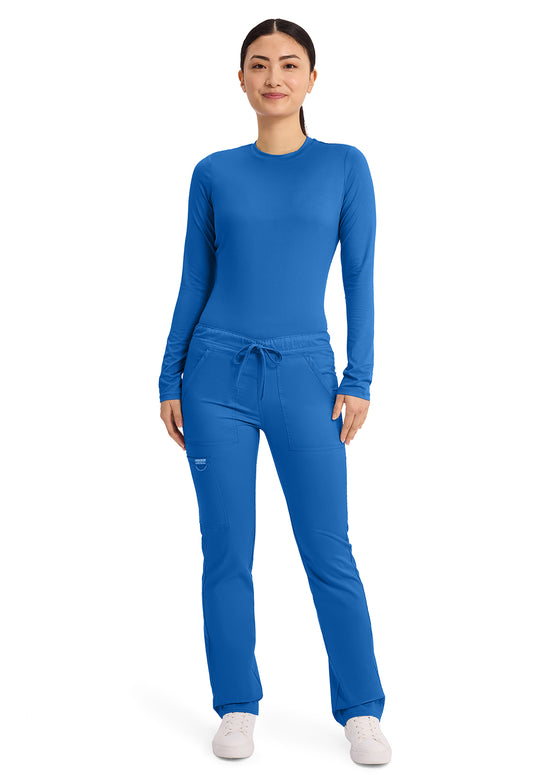 Workwear Revolution WW020 Unisex Unisex Tapered Leg Drawstring Scrub Pants Royal